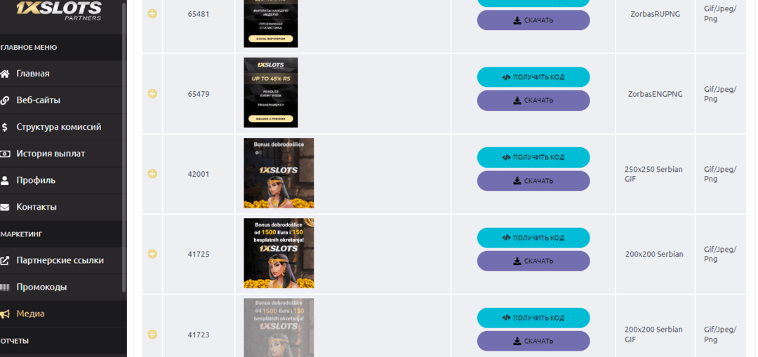 1xSlots Partners: прямой рекламодатель 1xSlots бренда под WW ГЕО трафик