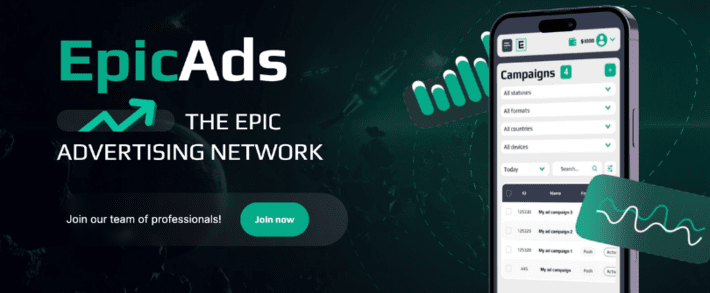 Рекламная сеть EpicAds: push-трафик на все вертикали и ГЕО
