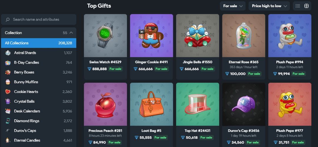 Новый хайп: как зарабатывать на NFT подарках в Telegram