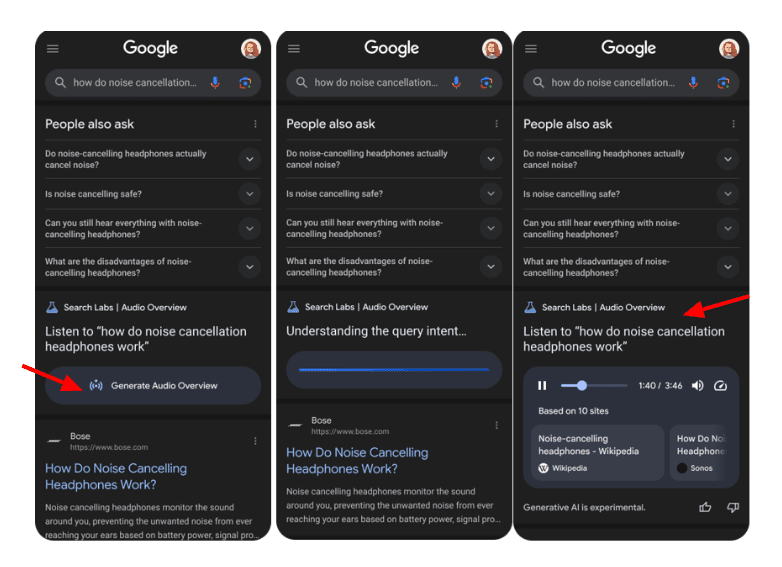 Очередной убийца трафика: SEO-шникам приготовиться, Google запустил AI-аудиообзоры в поисковой выдаче