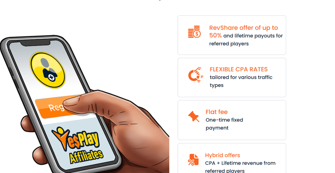 Игровой трафик на ЮАР? Тебе в YesPlay Affiliates, там конверт уже от 40%!