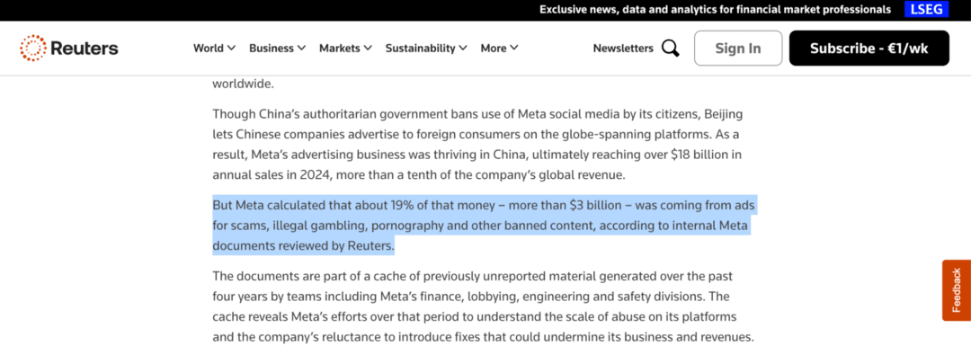 Facebook откажется от арбитражных денег? Как расследование Reuters повлияет на агентские кабинеты из Китая в 2026