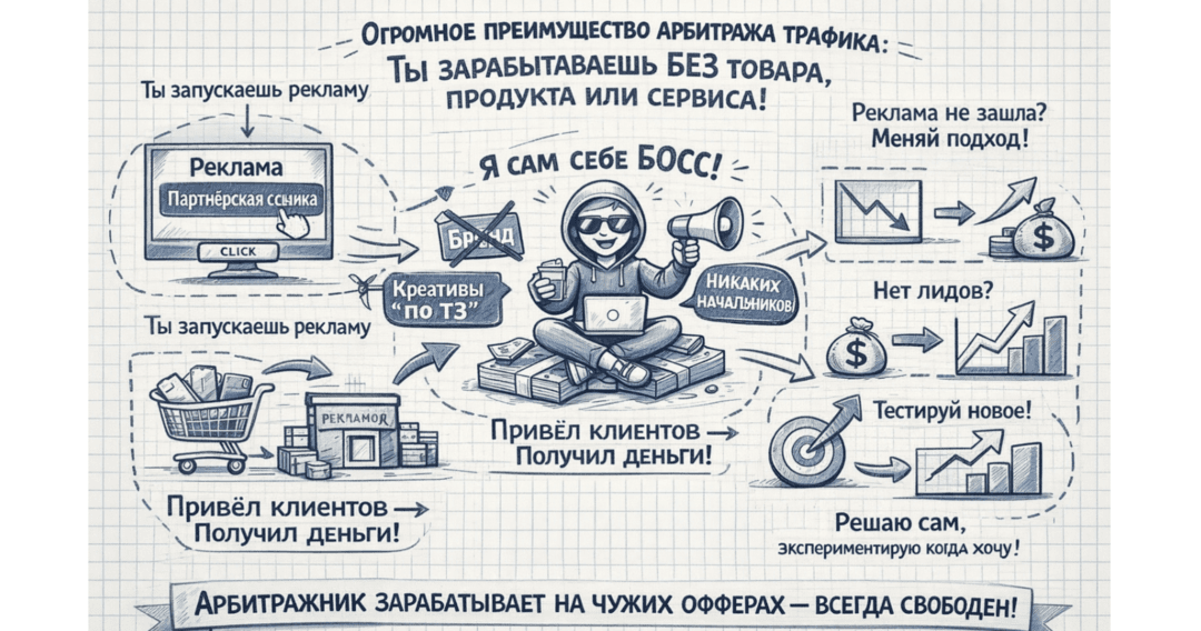 Арбитраж трафика для начинающих в 2026: с чего начать и как заработать?