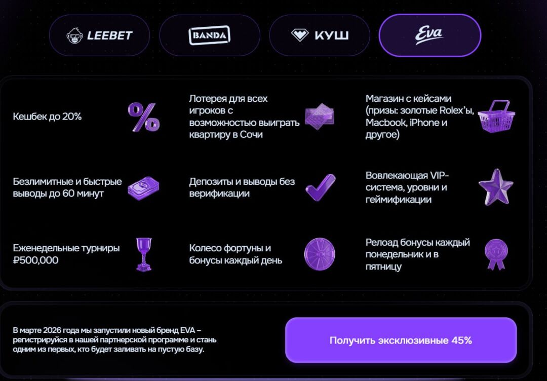 Nova Partners: iGaming партнерка с in-house офферами под RU трафик