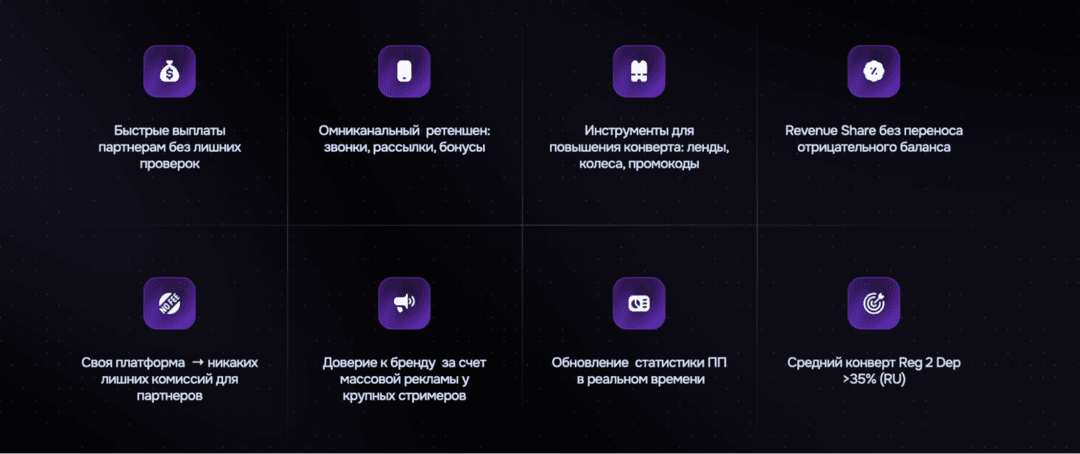 Nova Partners: iGaming партнерка с in-house офферами под RU трафик
