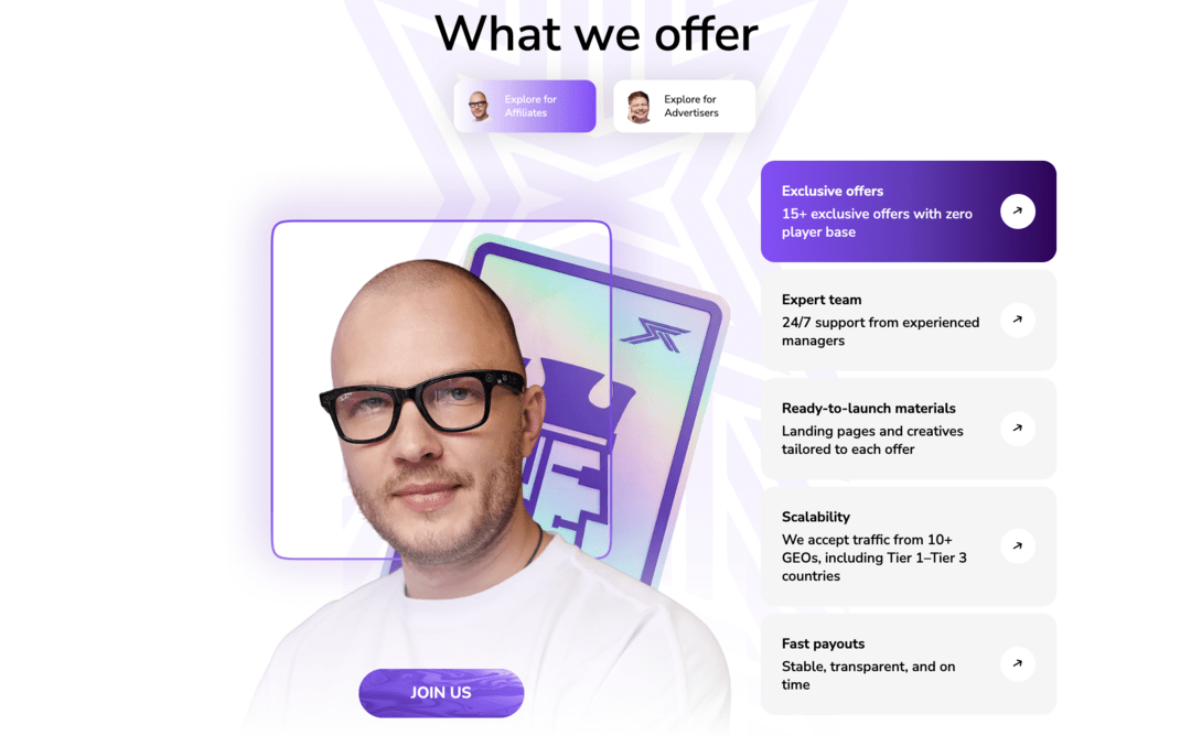 Riddick’s Partners: партнерская CPA-сеть с эксклюзивными iGaming офферами в приватке