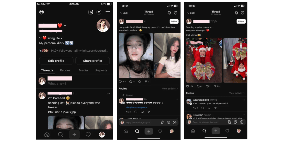 Кейс: 2 месяца, 2400 USD чистыми с УБТ Threads на OnlyFans модель по RevShare