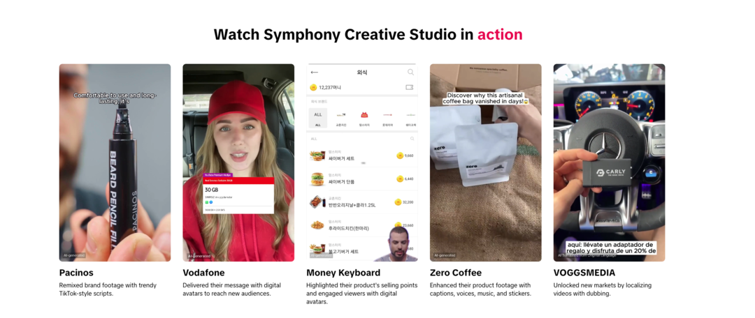 TikTok прокачал Symphony Creative Studio: теперь нейросеть для видео принимает промты, генерит субтитры и дубляж, создает видео аватары и видеокреативы