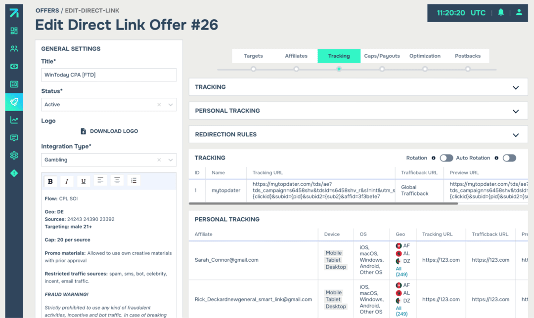 Marksel Tracking Platform and Affiliate Management Software: трекинг платформа для управления партнерскими программами с продвинутым API функционалом и фокусом на iGaming, Dating и Leadgen вертикали