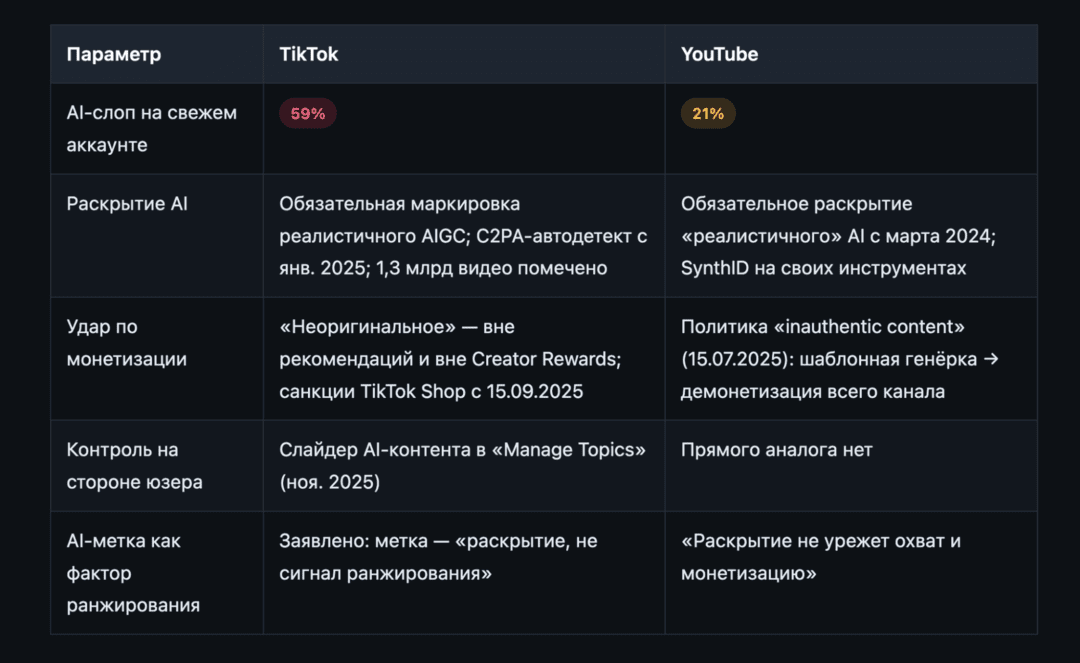 Ты клубника, я клубника... Более 59% видео в TikTok сегодня - это AI слоп, треш контент созданный неросетками. Разбираем исследование Kapwing