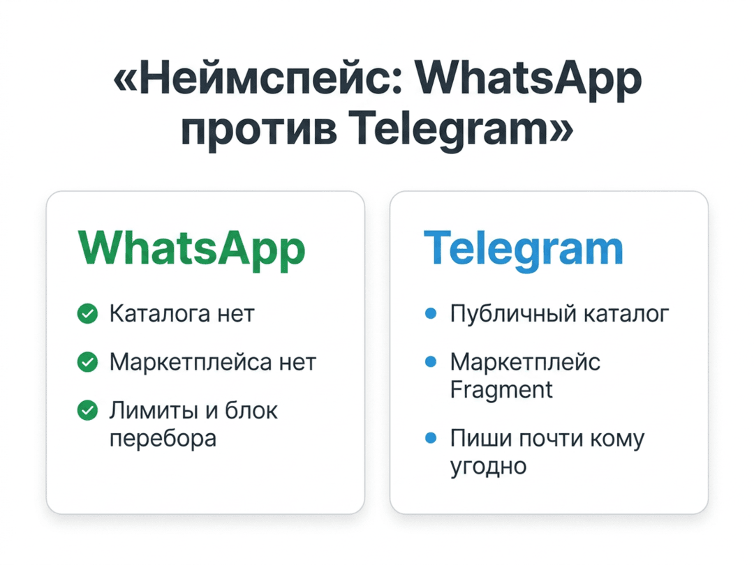 Юзернеймы в WhatsApp: новая поляна без номеров и тихая война за брендовые ники