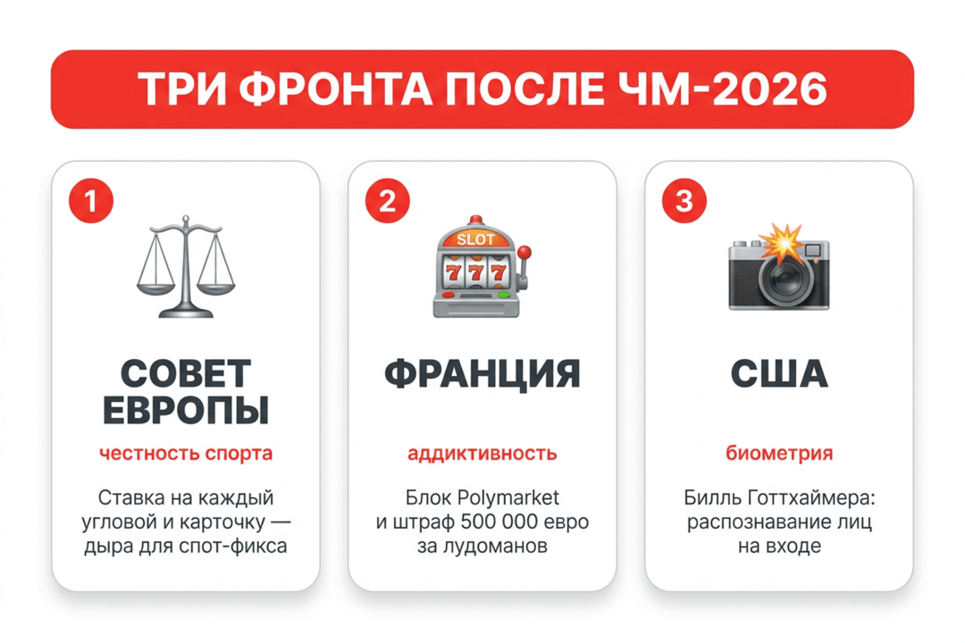 ЧМ-2026: облава на микроставки - три фронта регуляции беттинга и прогнозов