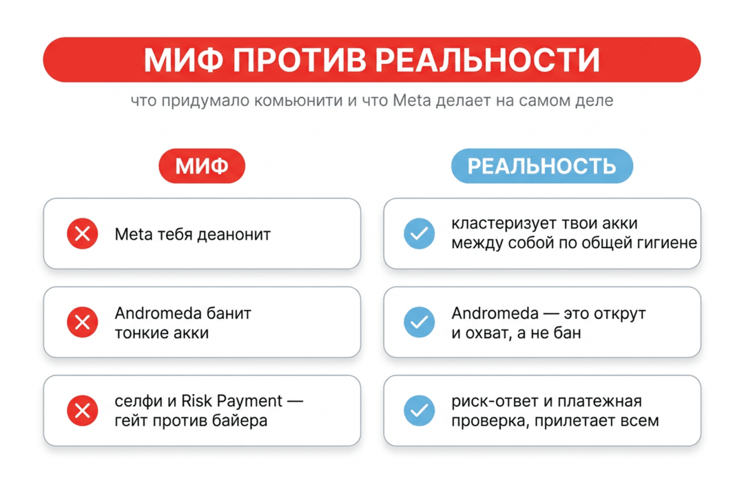 8 мифов о банах в Фейсбук, актуальных в 2026