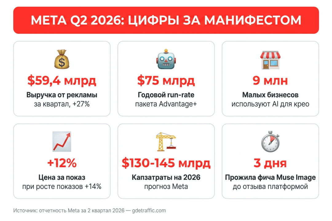 Манифест Цукерберга про открытый AGI: конец ручного таргетинга в Facebook Ads