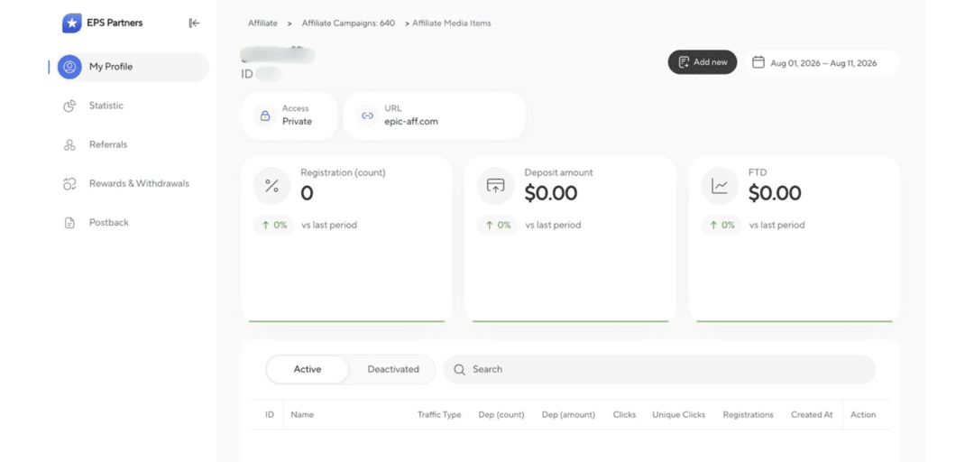 EPS Partners: прямой рекламодатель EpicStar. Lifetime-привязка игрока, RevShare до 50%, no negative carryover и чистая база игроков