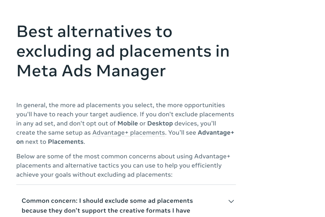 Meta тихо убрала ручные плейсменты из Ads Manager: Audience Network больше не выключить