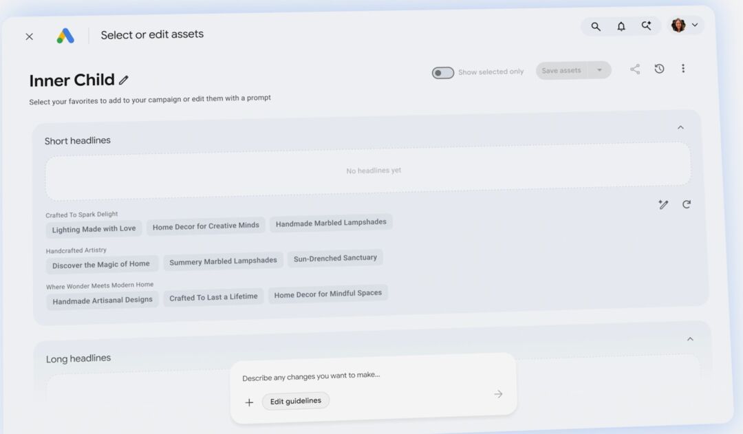 Google Ads снимает видеокрео сам - по брифу и ссылке на сайт. И вшивает в ролик метку SynthID