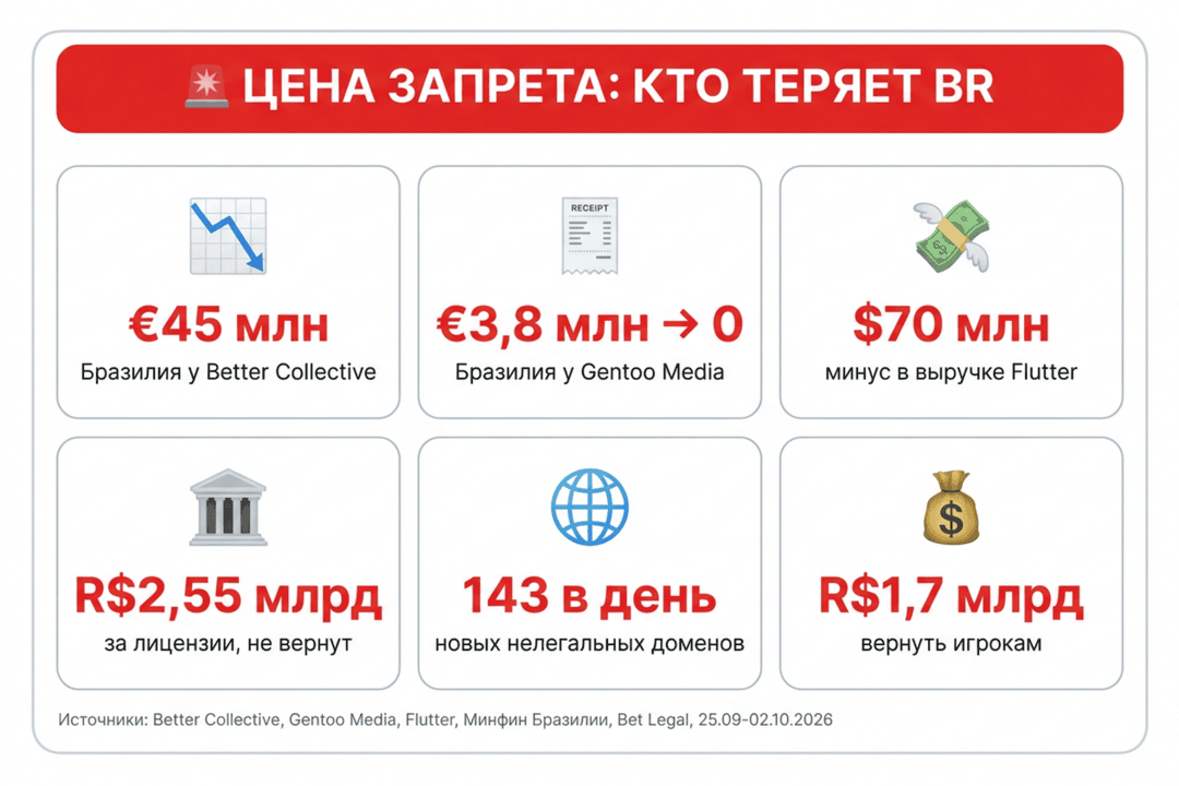 Бразилия без ставок: что делать с BR-трафиком до и после 6 октября