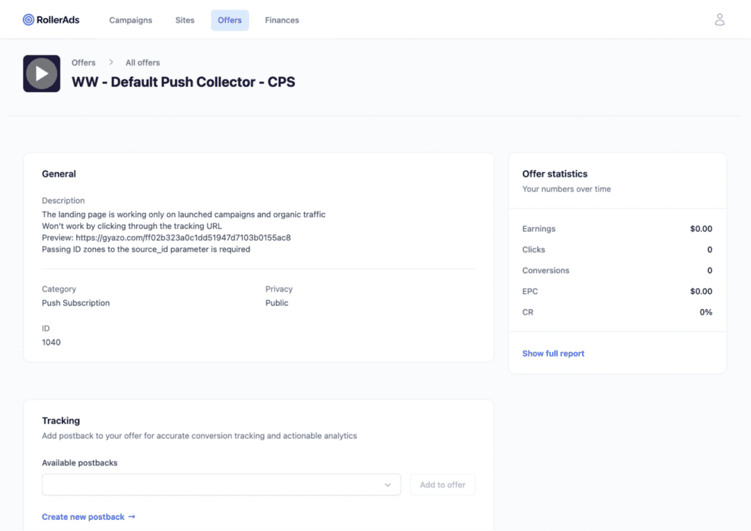 RollerAds рекламная платформа: 7 млрд показов в сутки, пополнение от 50 USD, рекламная и CPA-сеть с арбитражными офферами. Обзор платформы