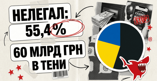 Нелегальные казино держат 55,4% рынка Украины: что новая волна Kantar значит для арбитража