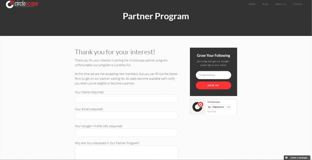 Под прицелом: Circloscope.com - сервис для поиска аудитории и массфолловинга в Гугл Плюс