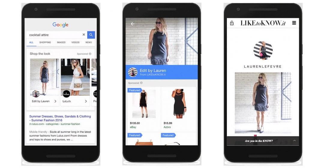 Google запустил новый формат рекламы Shop the Look