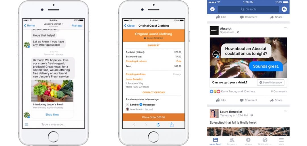 В Facebook Messenger появился легализованный спам